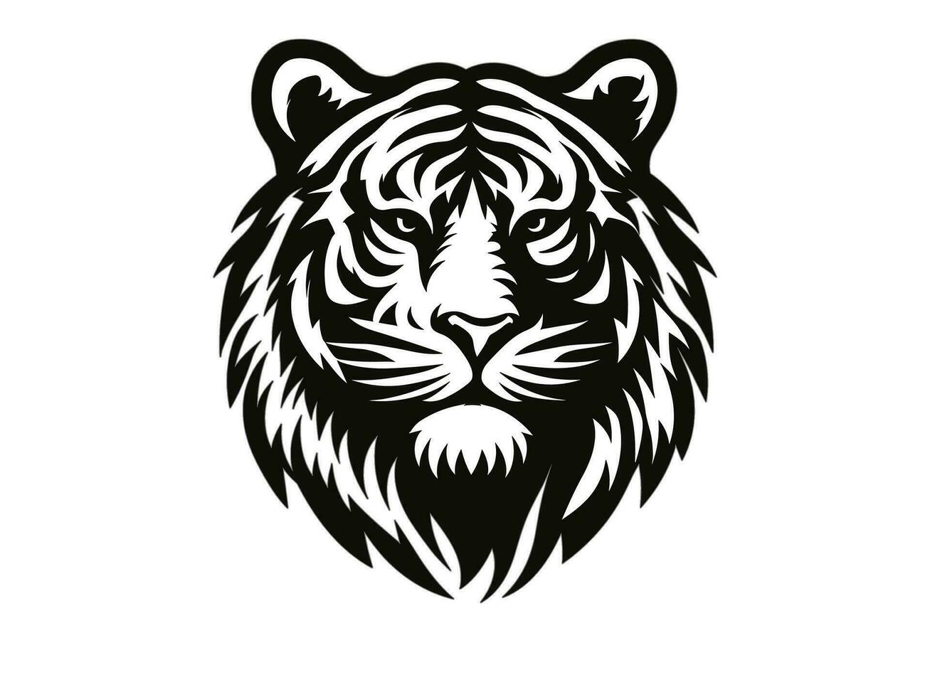 mano dibujado Tigre vector ilustración