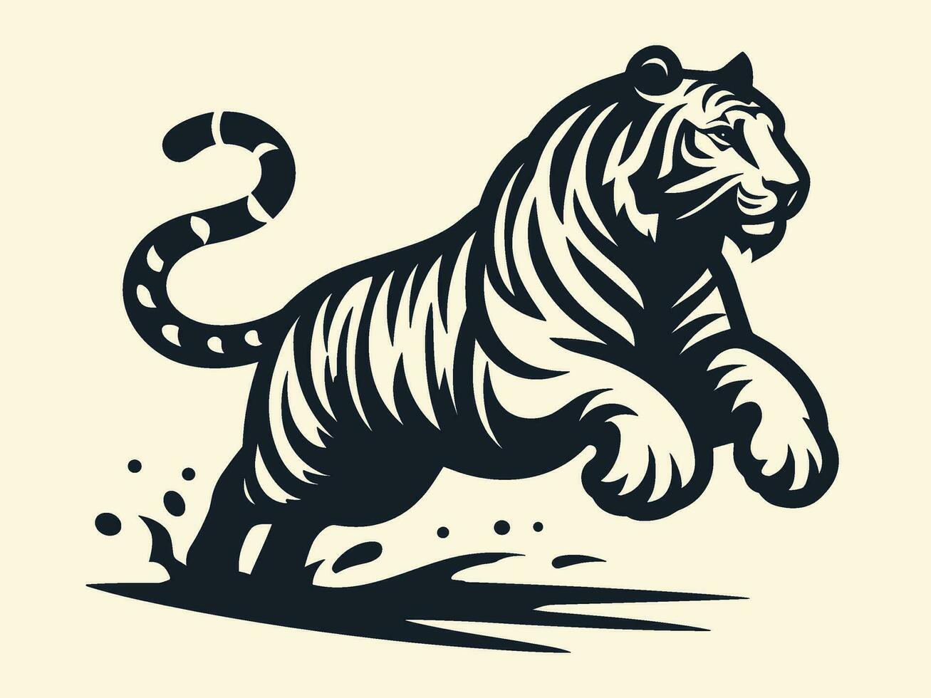 Hand drawn Tiger vector illustration