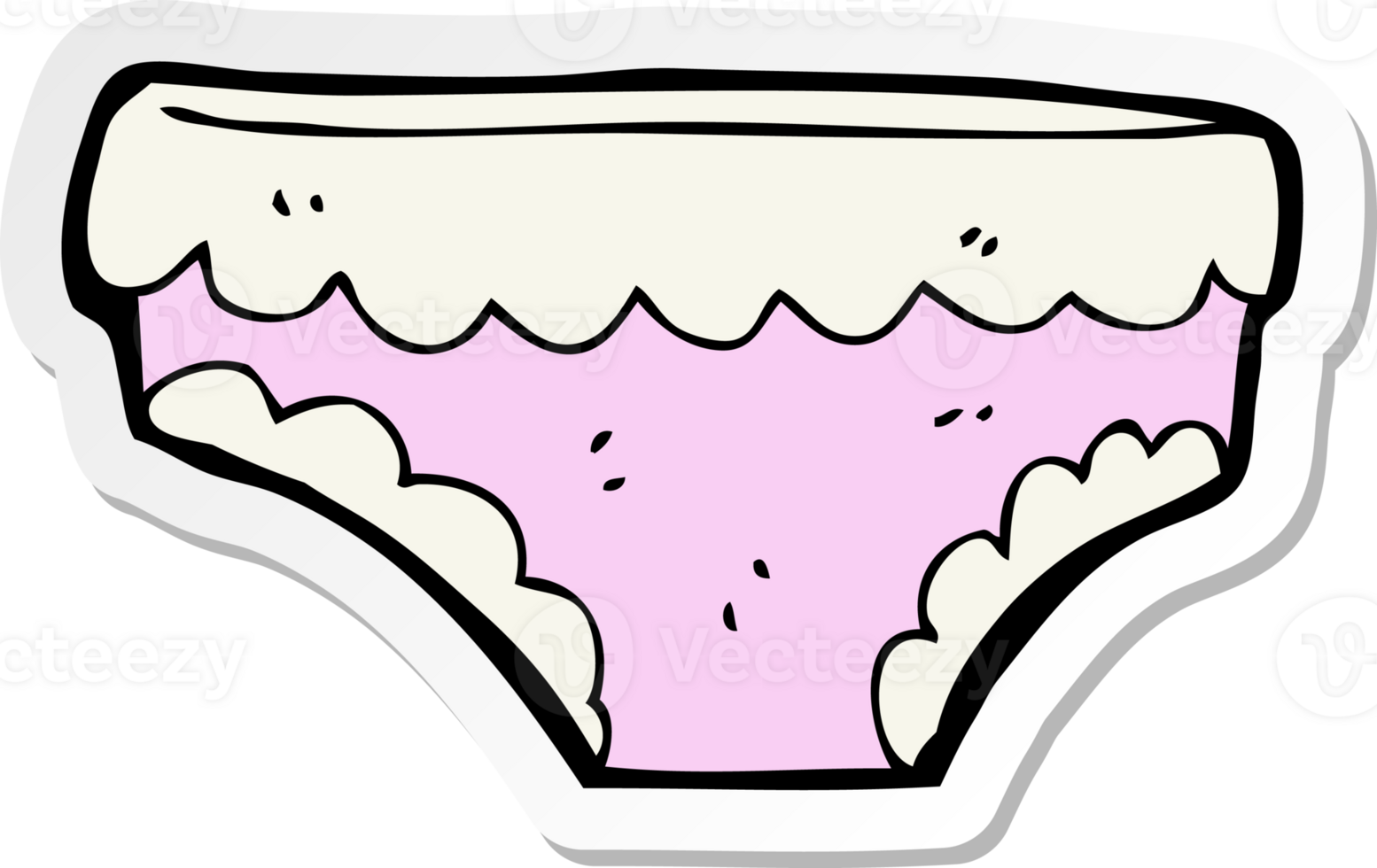 sticker of a cartoon underpants png