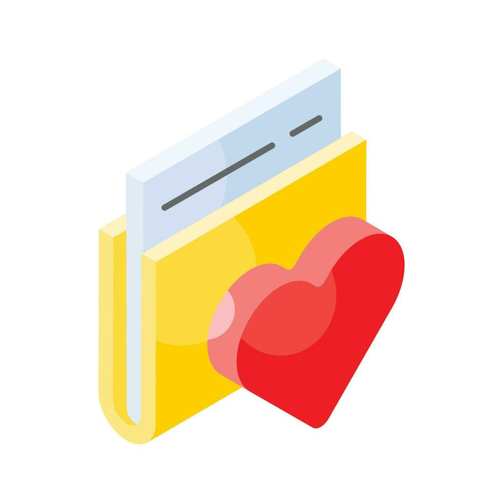 tener un Mira a esta hermosamente diseñado icono de romántico datos almacenamiento vector