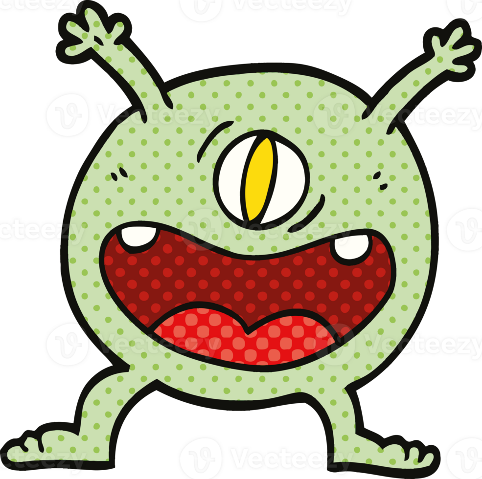 comic book style cartoon monster png