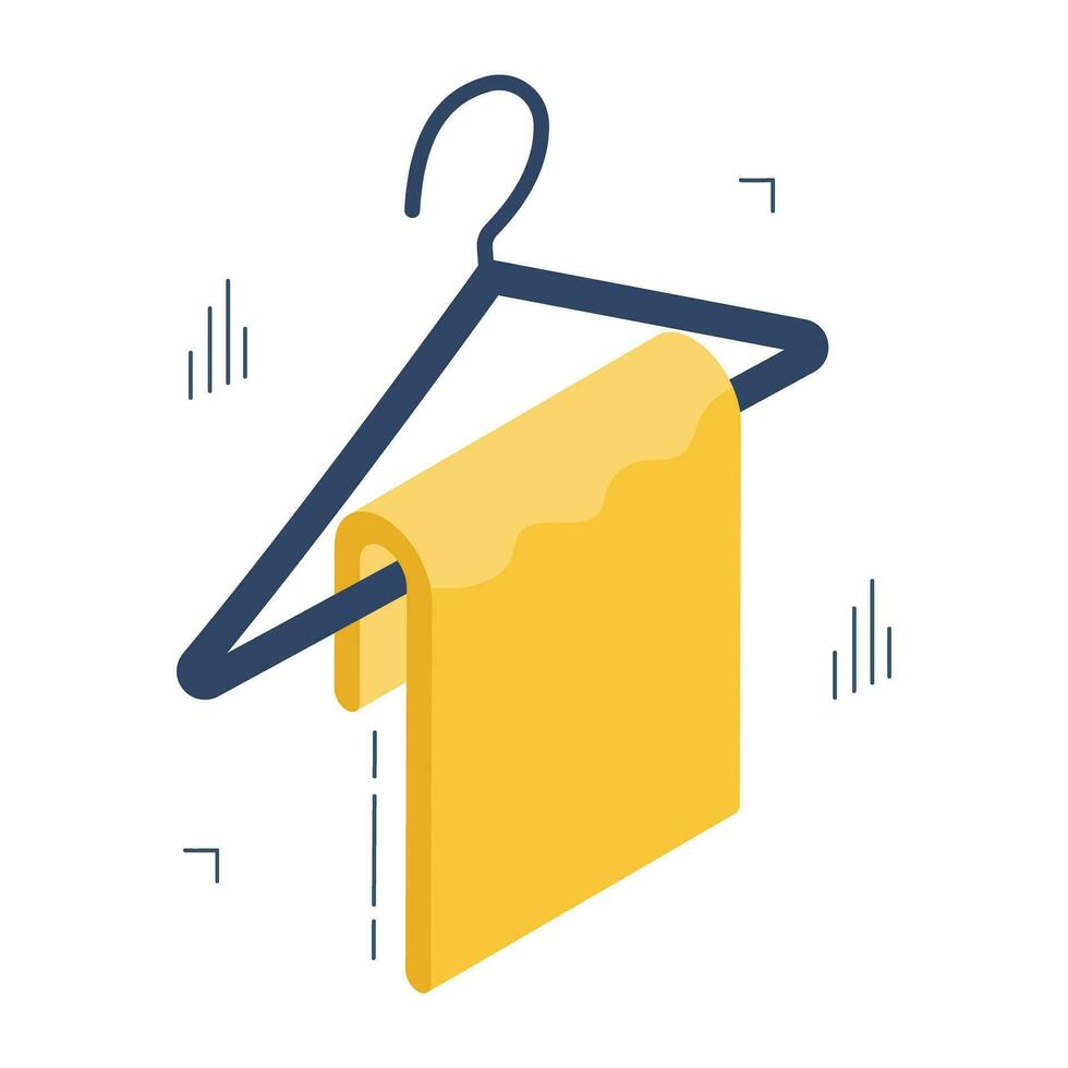 Modern design icon of towel rack vector