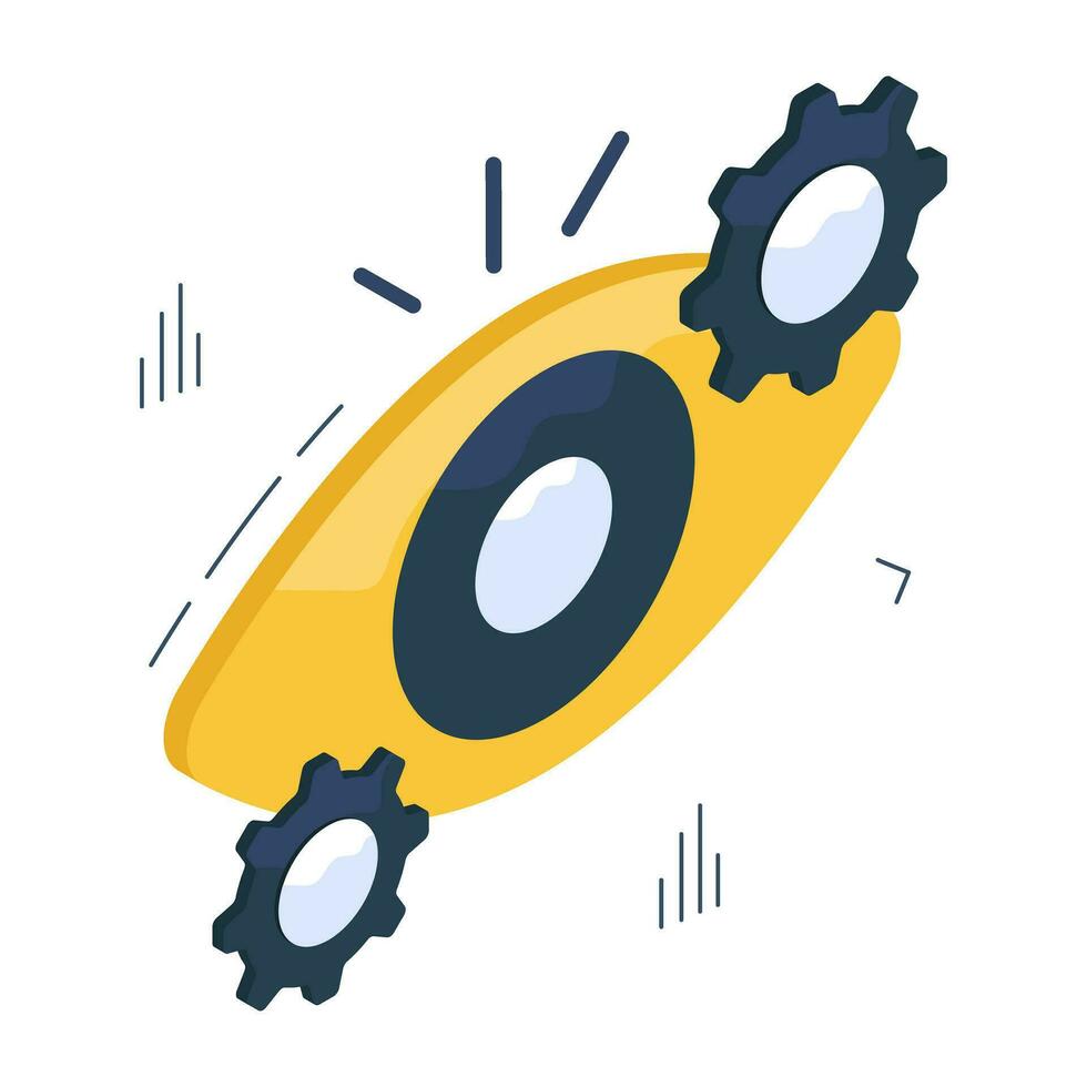 Trendy design icon of eye setting vector