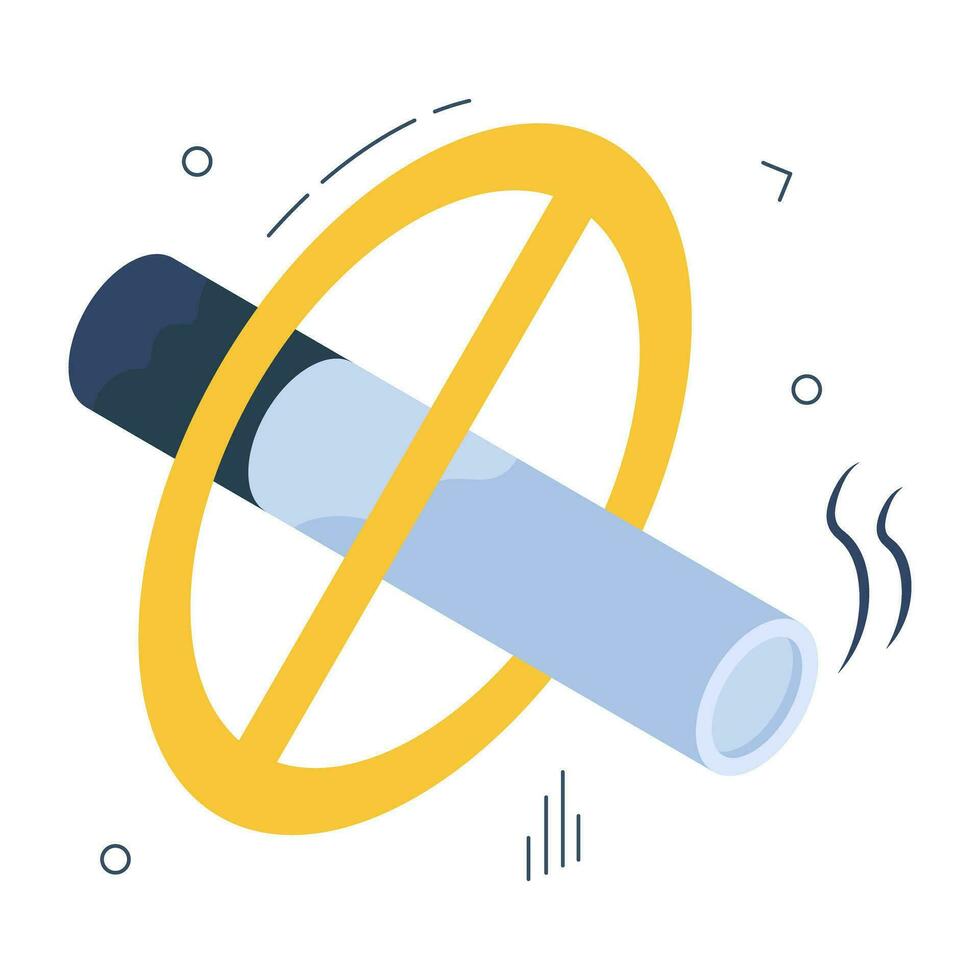 Creative design icon of no smoking vector
