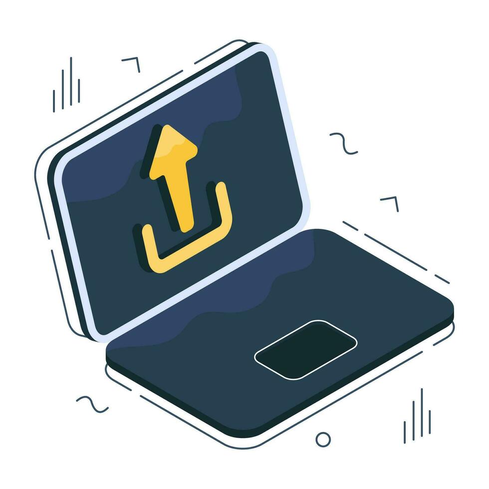 Premium download icon of system upload vector