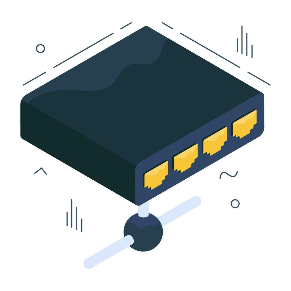 Trendy design icon of Ethernet hub 36352317 Vector Art at Vecteezy