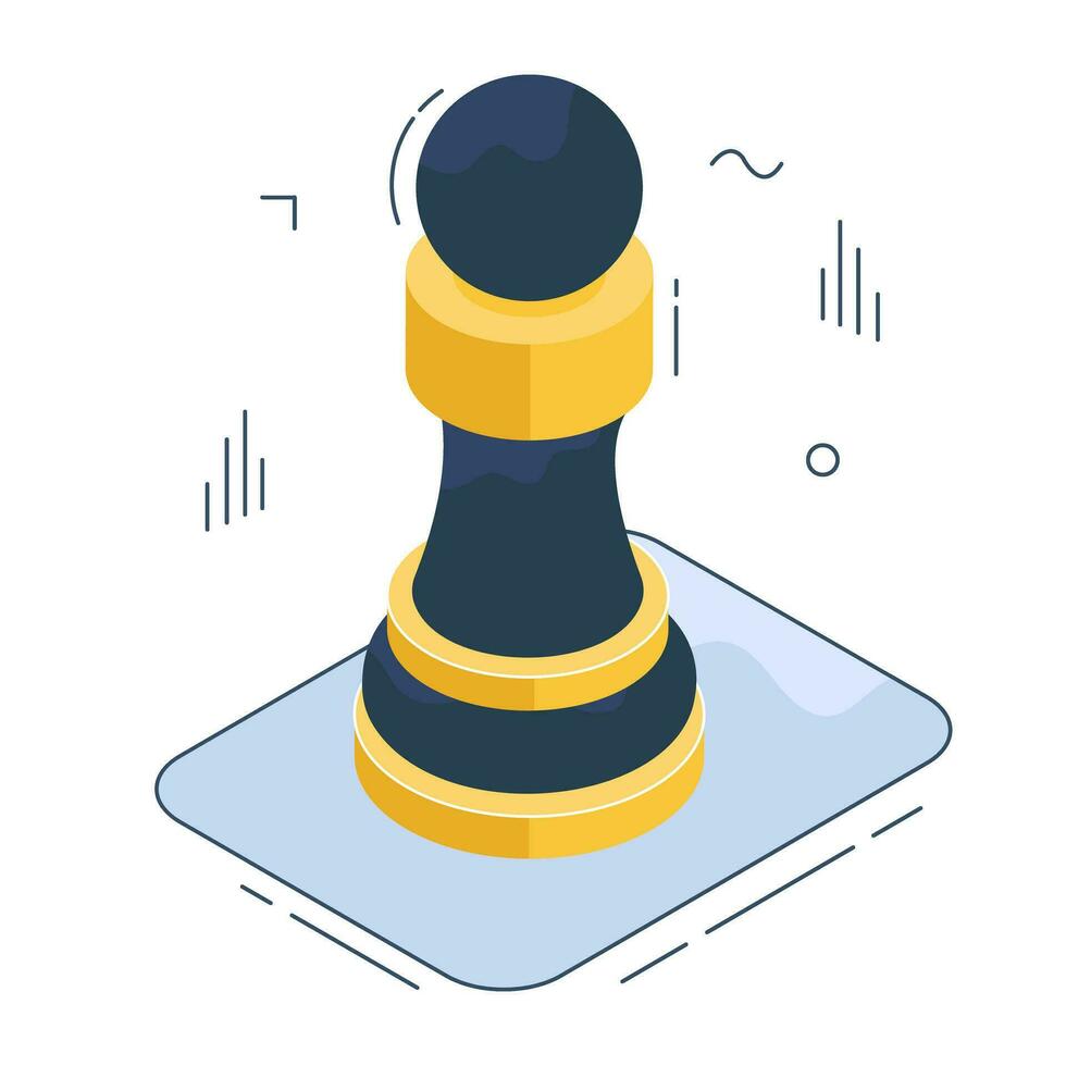 Isometric design icon of strateo vector