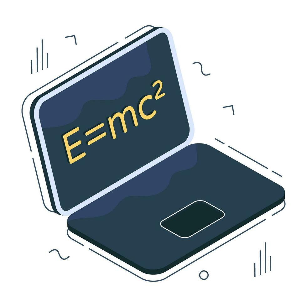 An icon design of physics formula vector