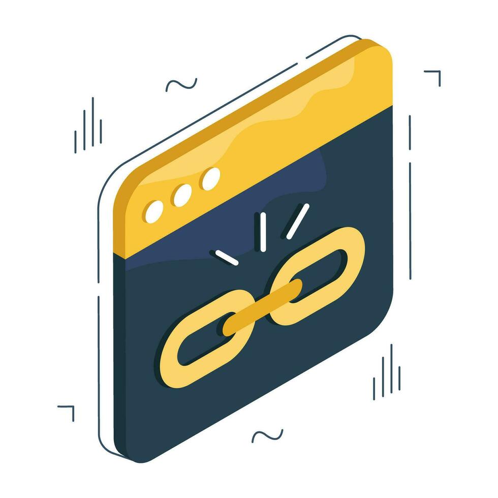 Vector design of web linkage