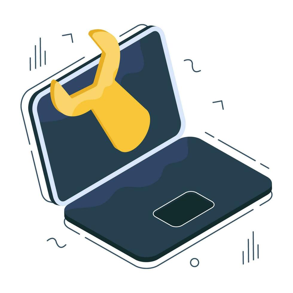 Conceptual isometric design icon of system repair vector