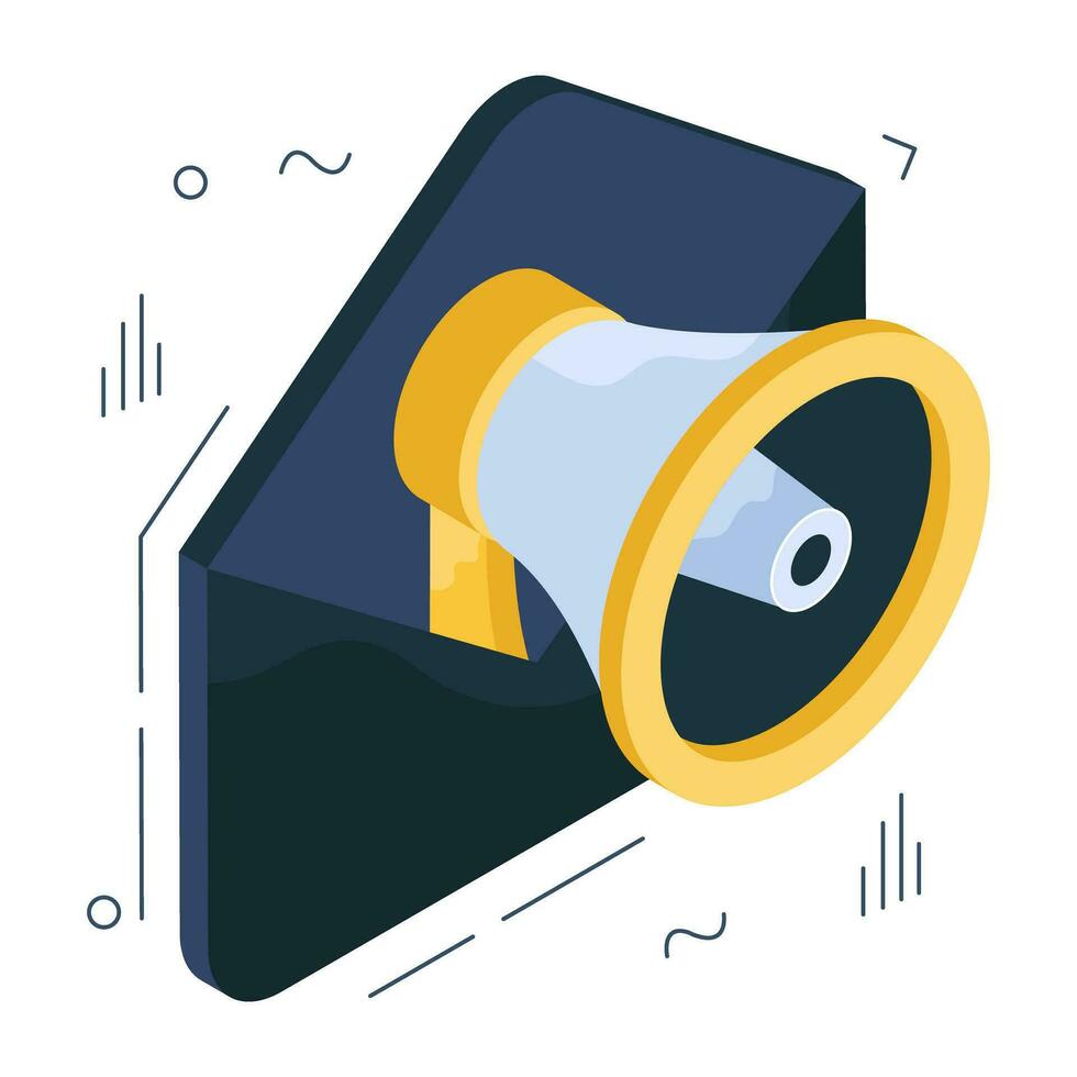 An icon design of mail marketing vector