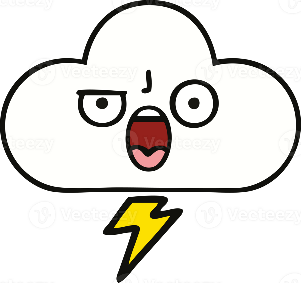 cute cartoon storm cloud 36352594 PNG