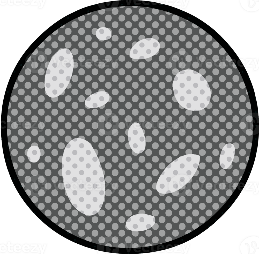 cartoon doodle of a full moon png