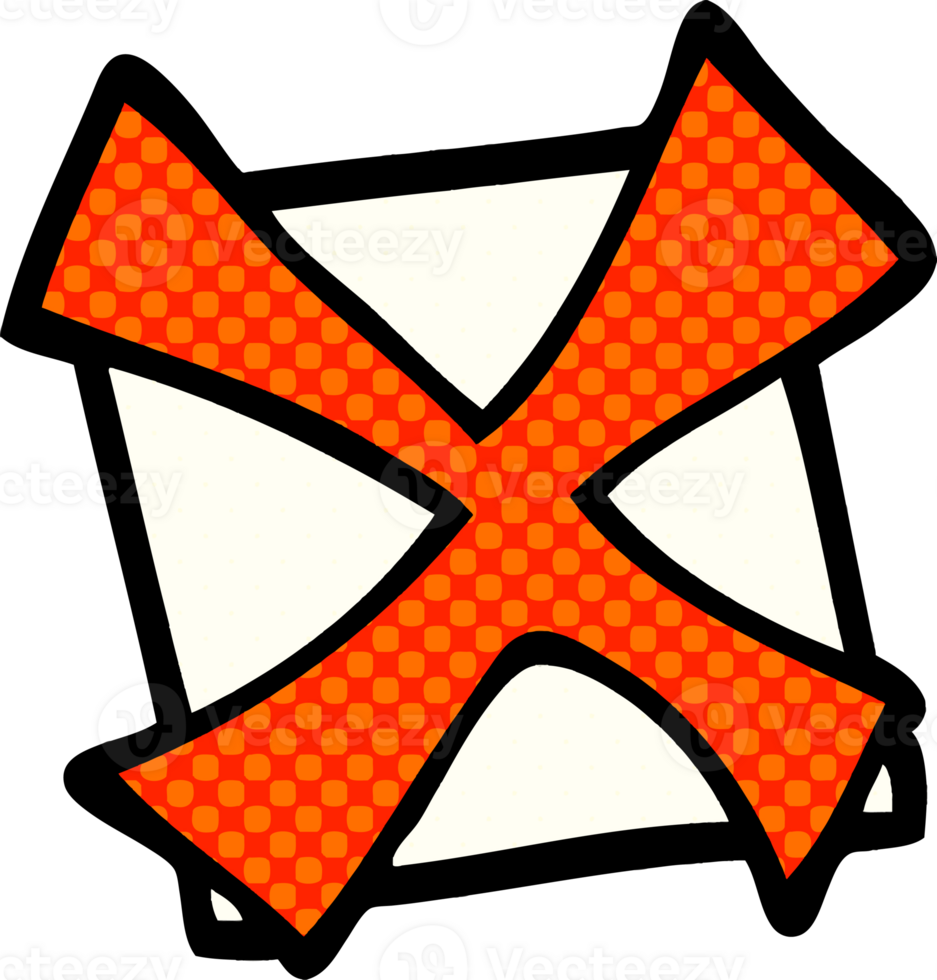 cartoon doodle cross mark png