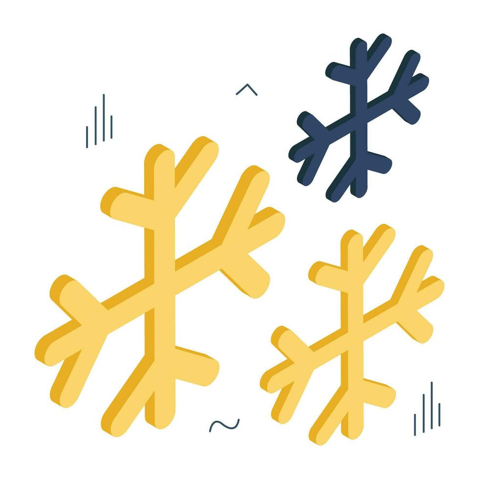 Modern design icon of snowflake vector