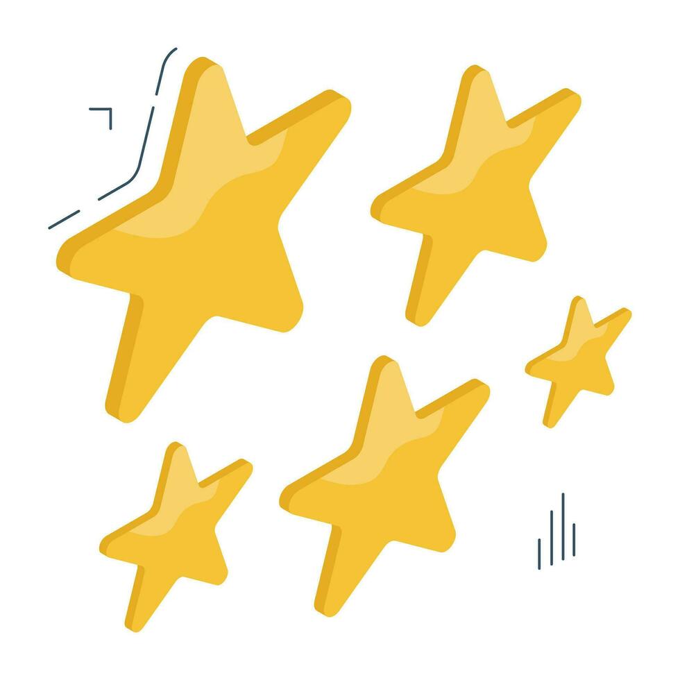 A creative download icon of stars vector