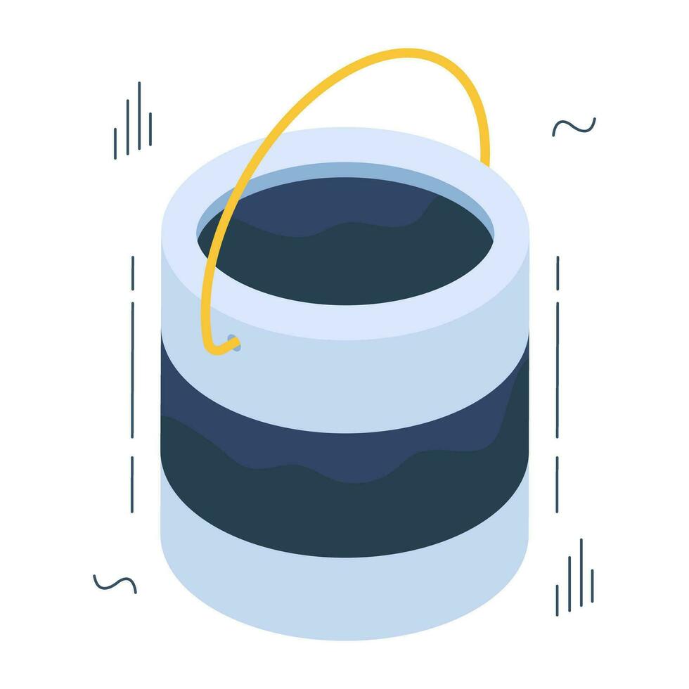A perfect design vector of paint bucket