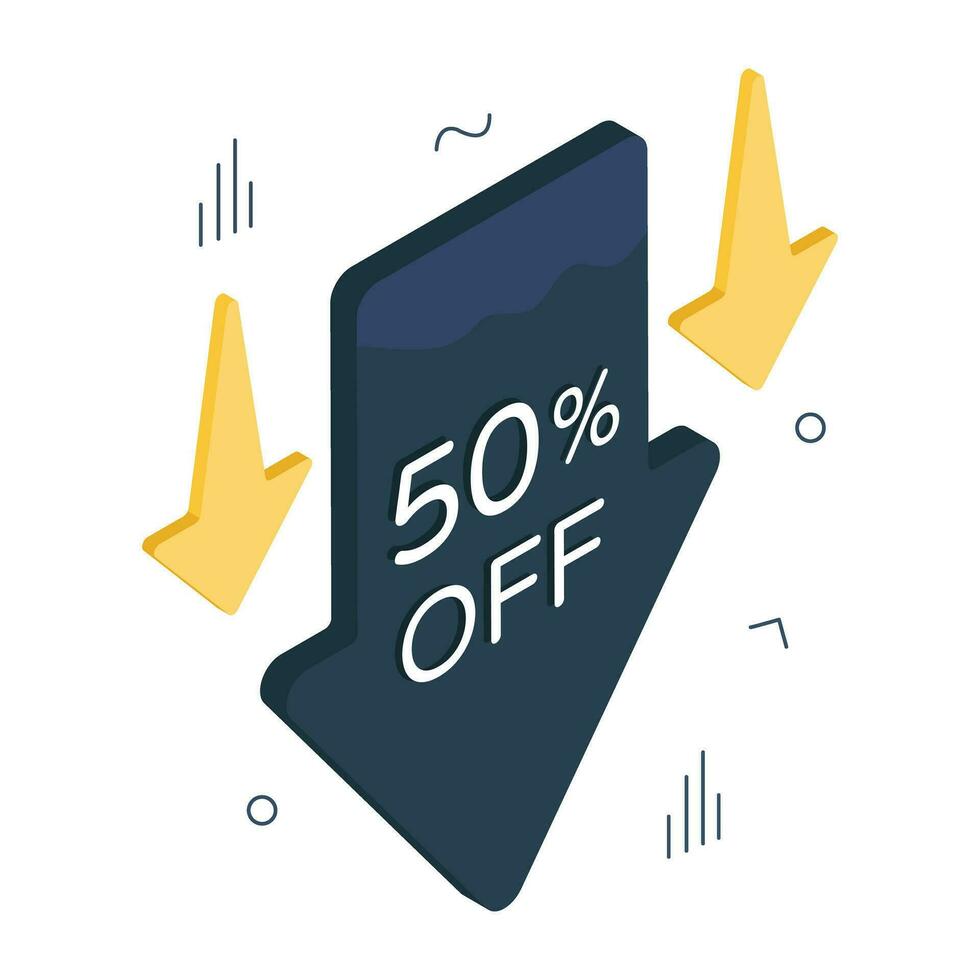 Premium download icon of 50  off sale vector