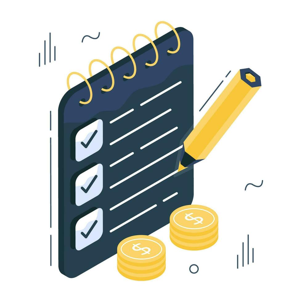 Perfect design icon of checklist vector