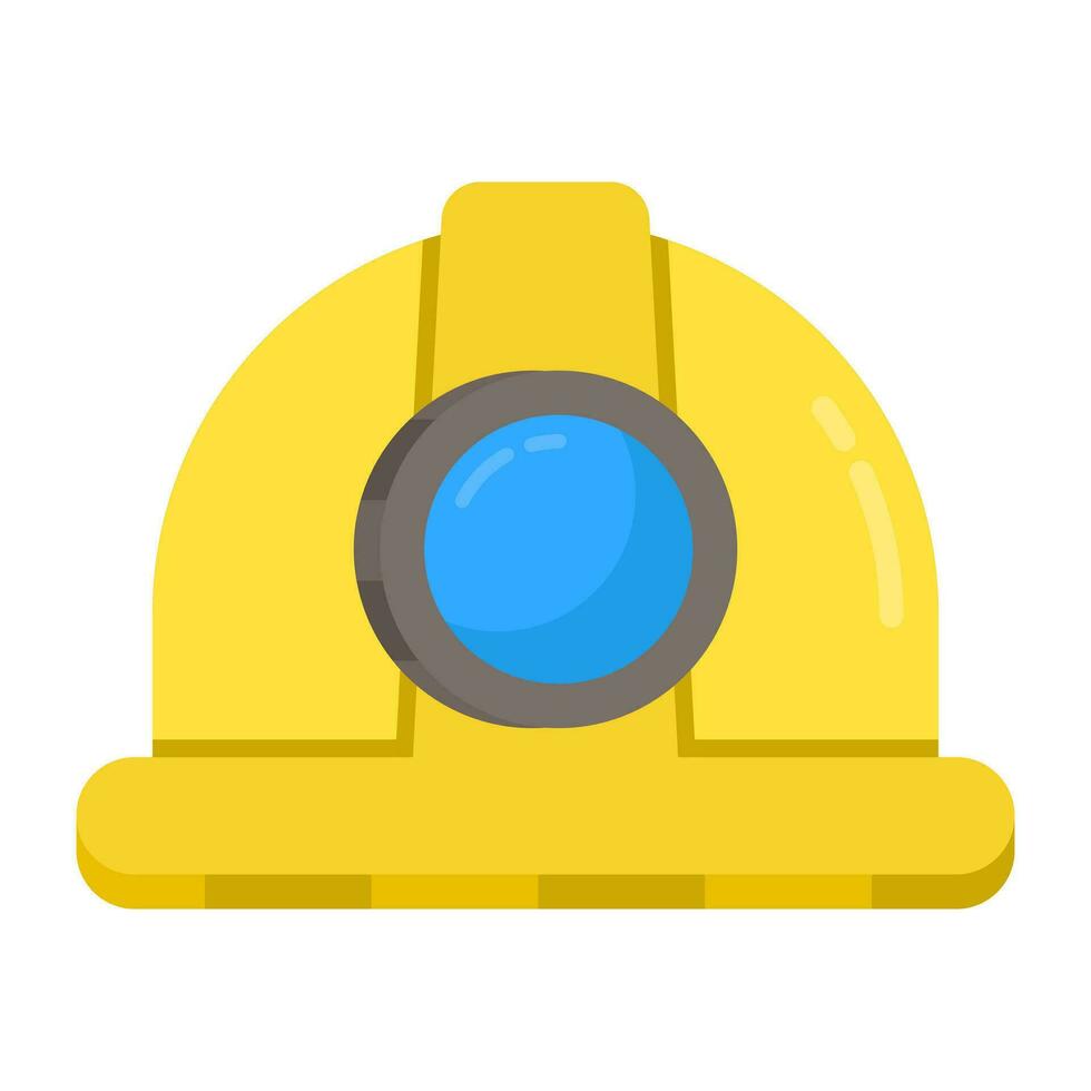 Modern design icon of mining helmet vector