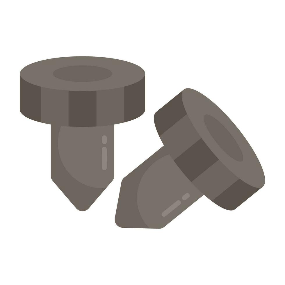 un Perfecto diseño icono de tornillo vector