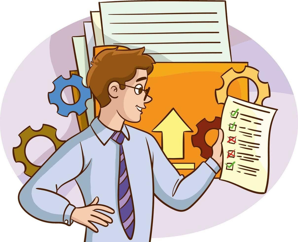 Businessman cartoon design, Management corporate job occupation and worker theme Vector illustration