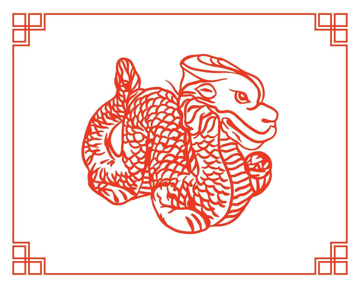 chino continuar, vector. chino nuevo año. diseño elemento para tradicional saludo tarjetas, invitaciones, grande pancartas, carteles, regalo envase. vector