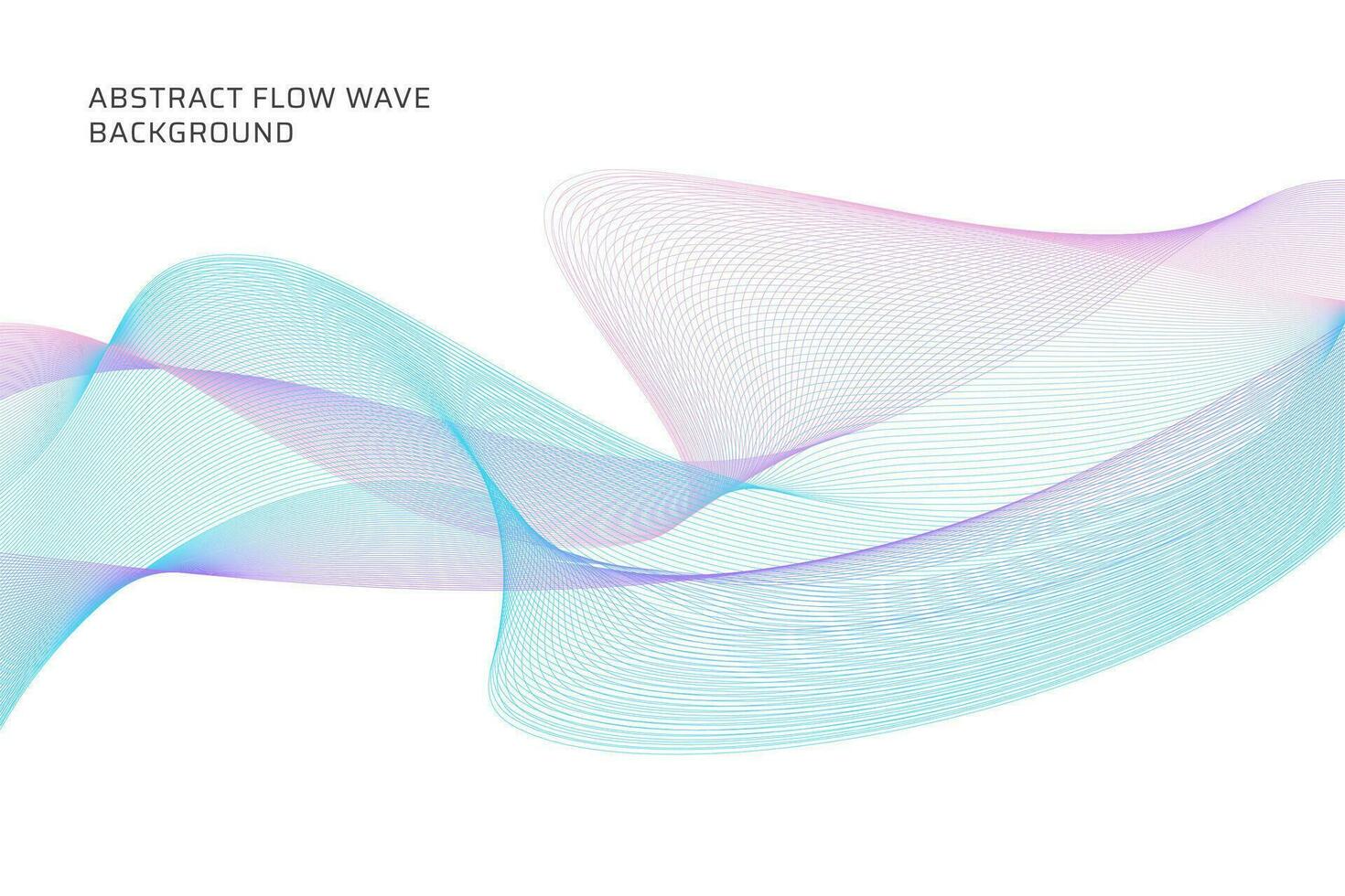 abstract flow wave lines background vector