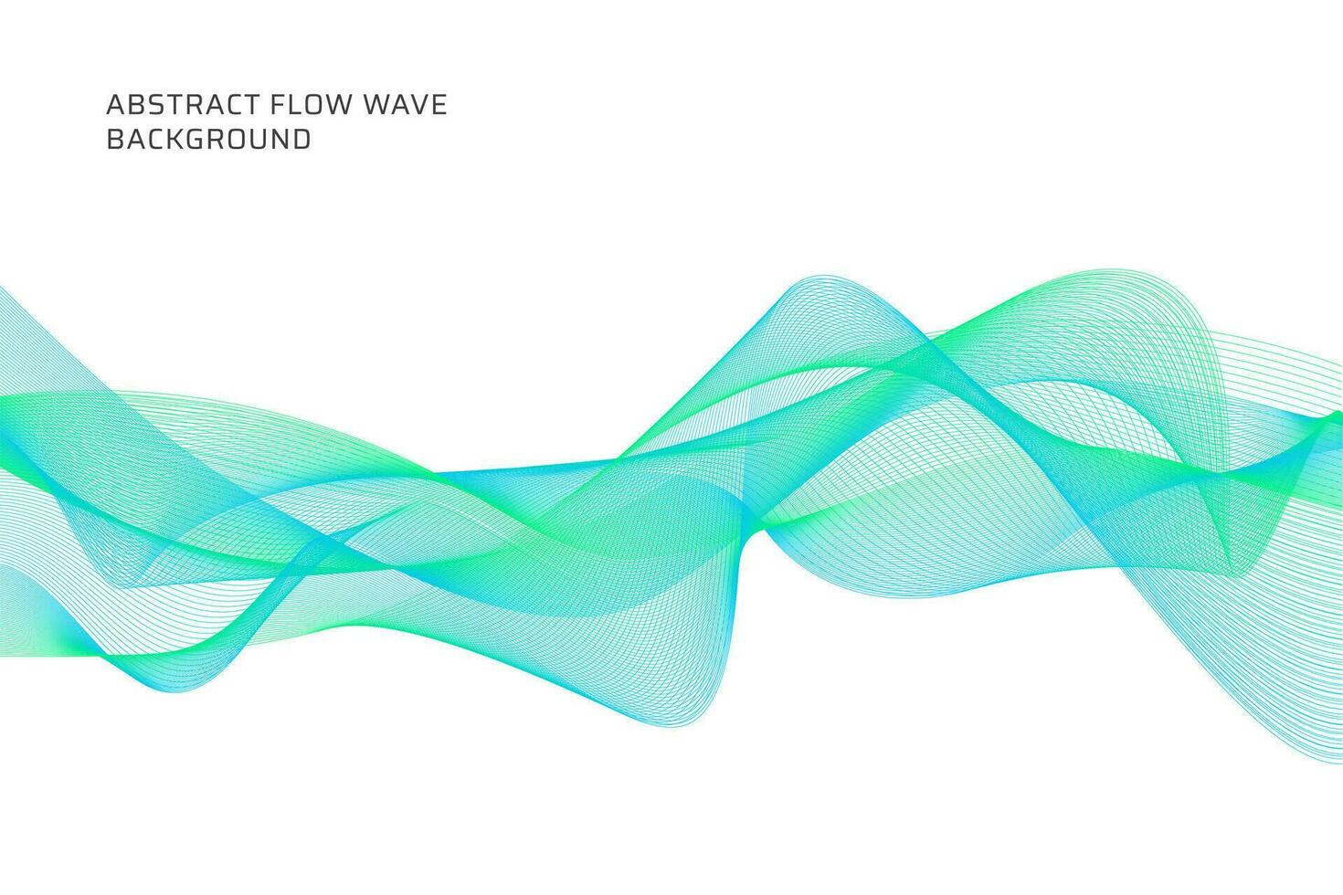 abstract flow wave lines background vector