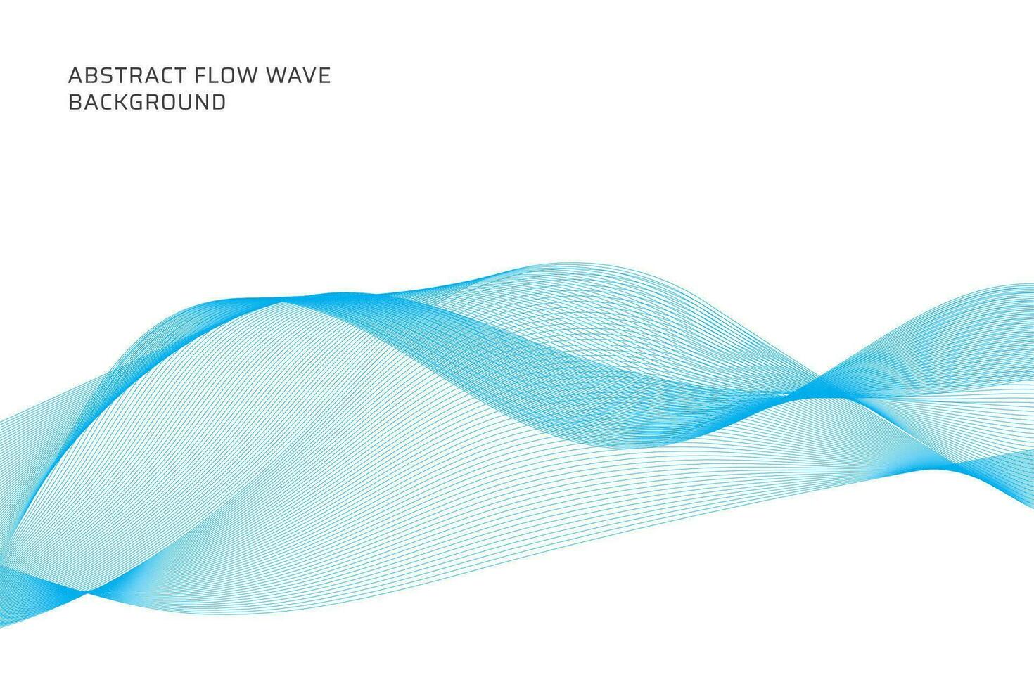 abstract flow wave lines background vector