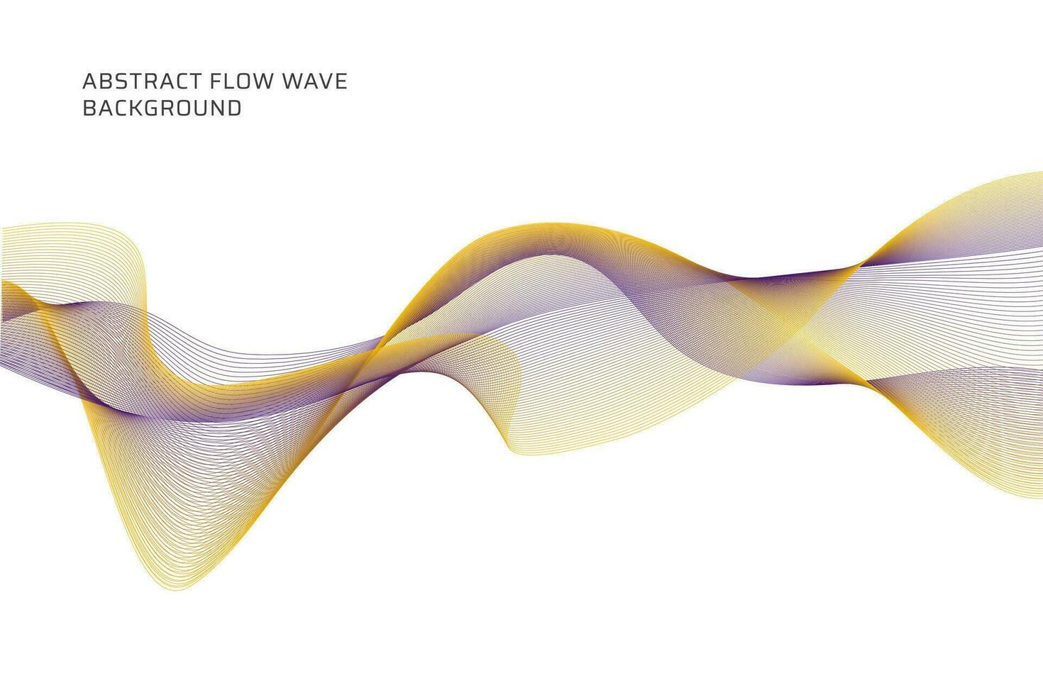 abstract flow wave lines background vector
