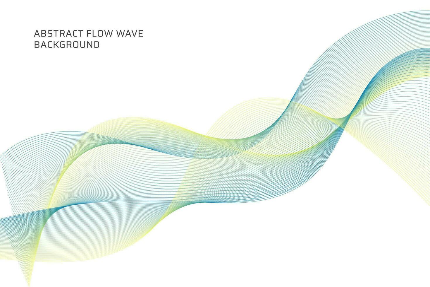abstract flow wave lines background vector