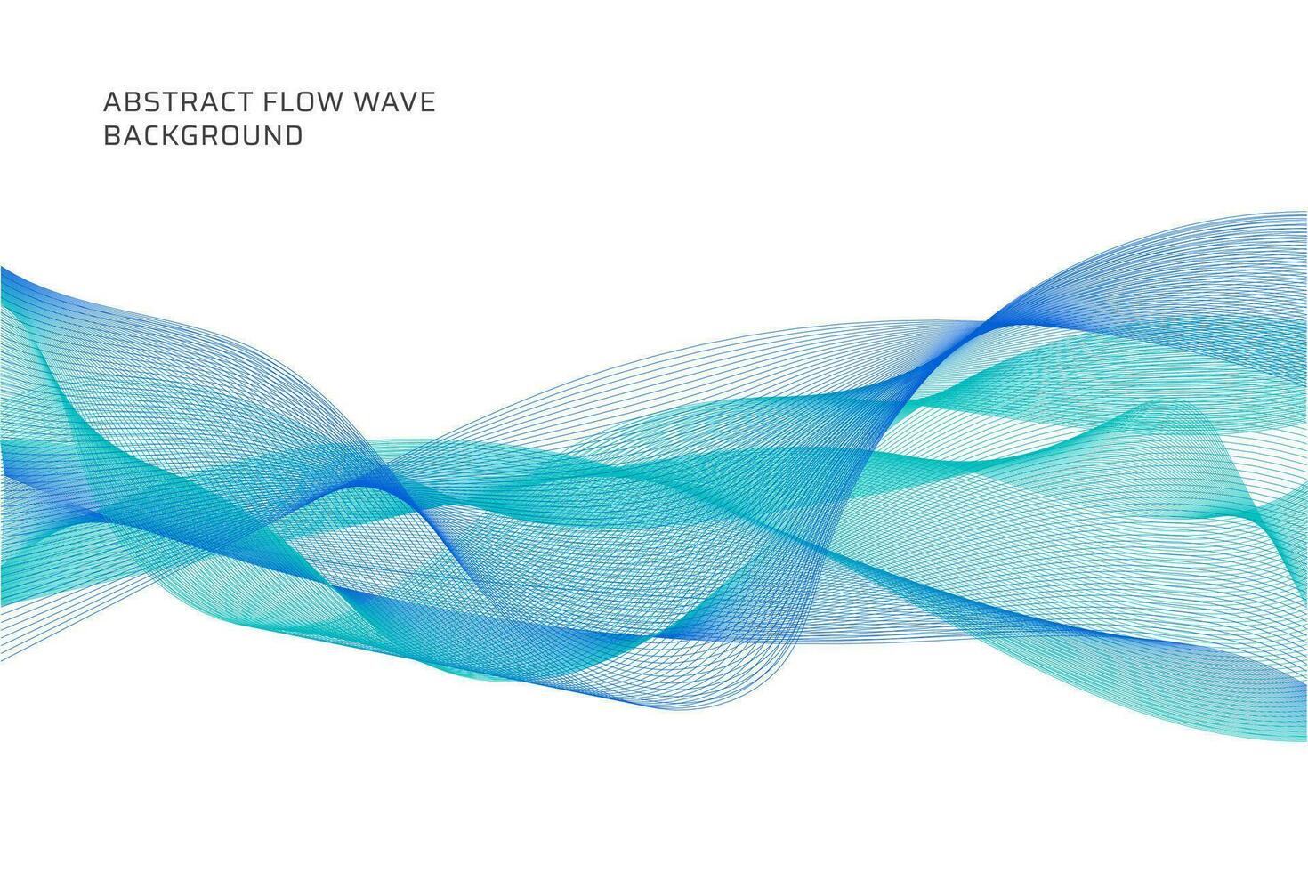 abstract flow wave lines background vector