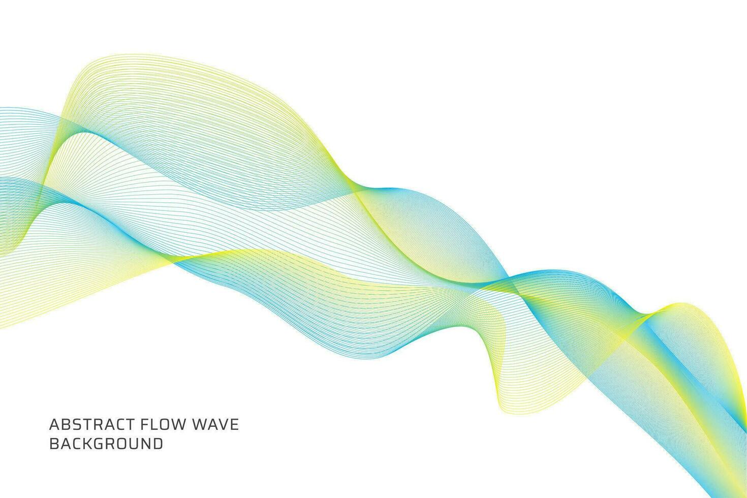 abstract flow wave lines background vector
