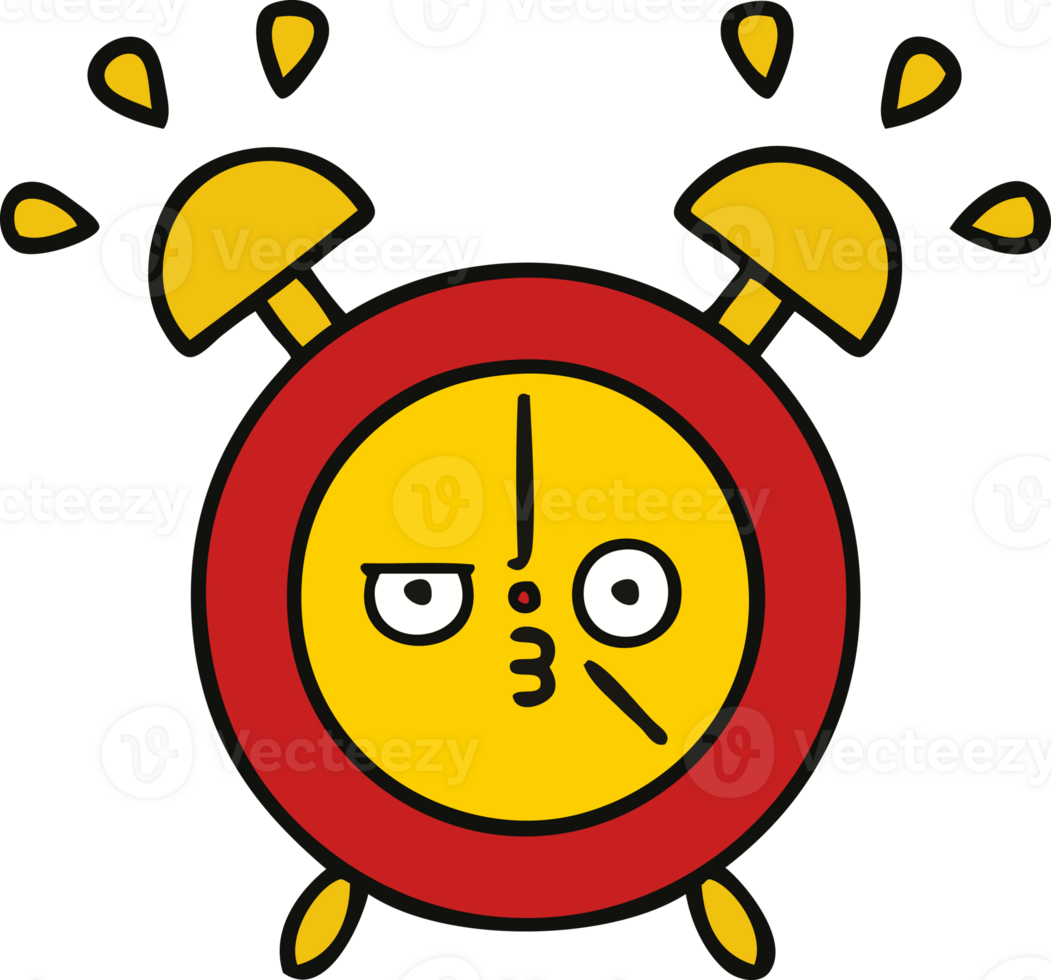 cute cartoon alarm clock png