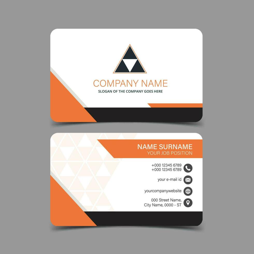 Professional and Creative Business Card Template vector