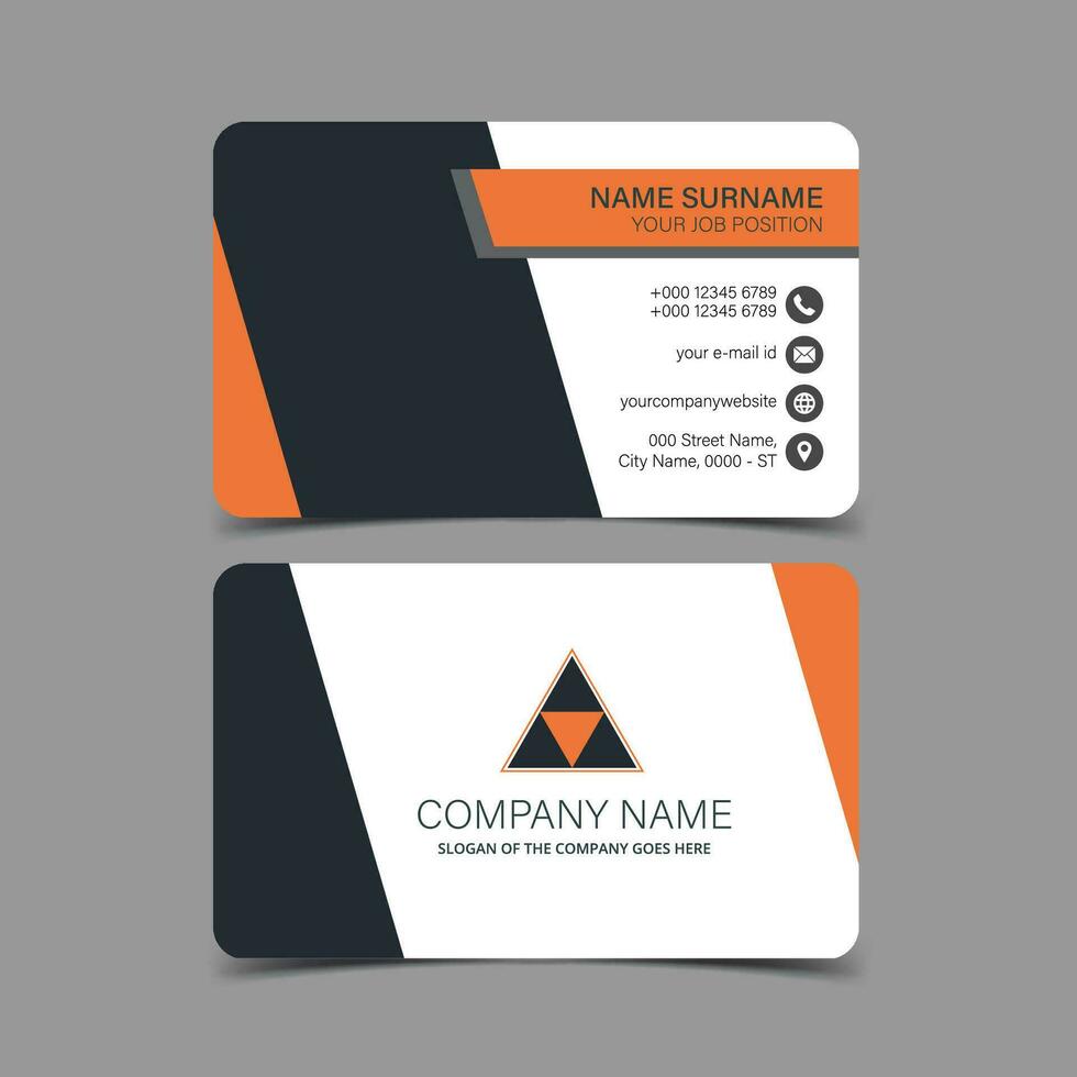 Professional and Creative Business Card Template vector