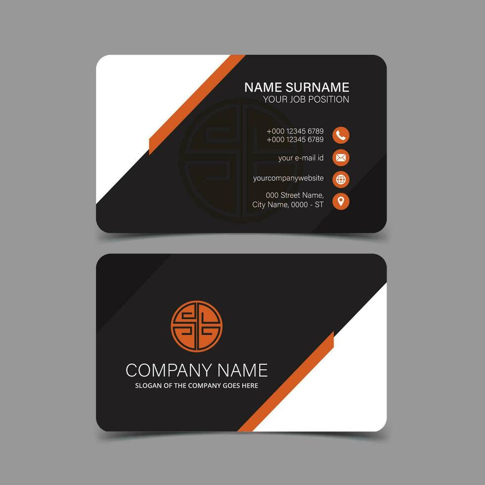 Professional and Creative Business Card Template vector