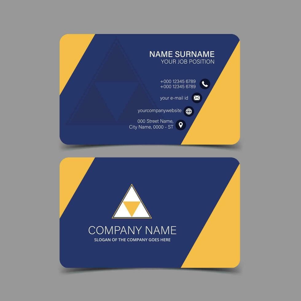 Professional and Creative Business Card Template vector