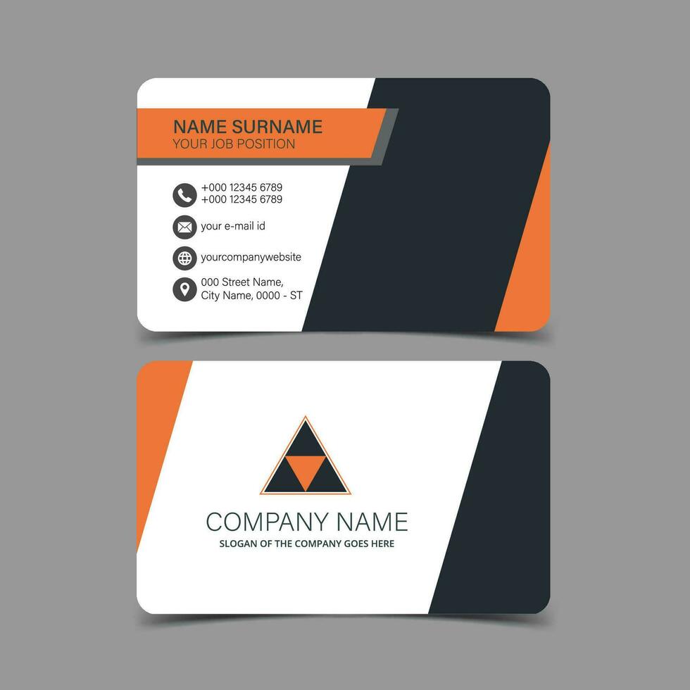 Professional and Creative Business Card Template vector