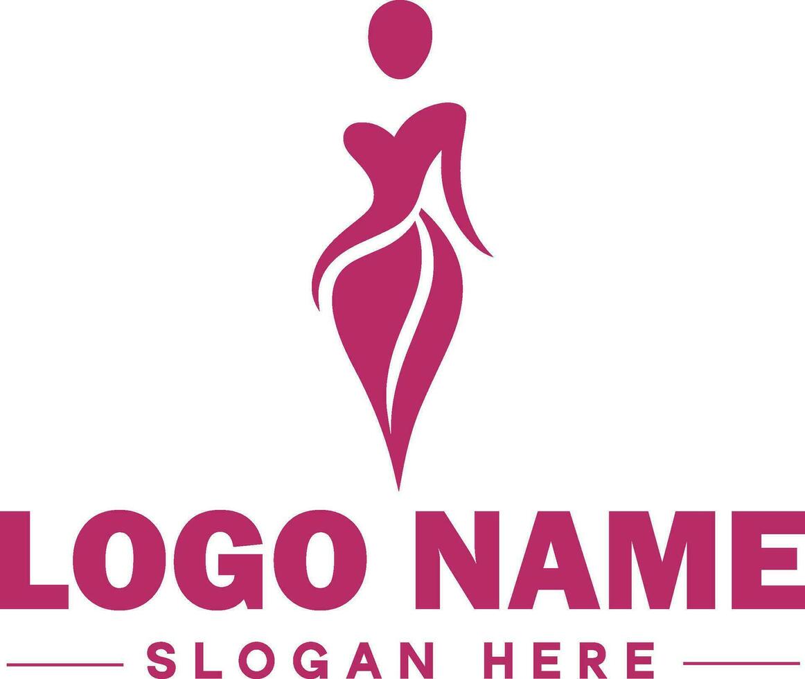 Fashion logo Luxury Glamour Elegant Logo Icon clean flat modern minimalist business logo editable vector