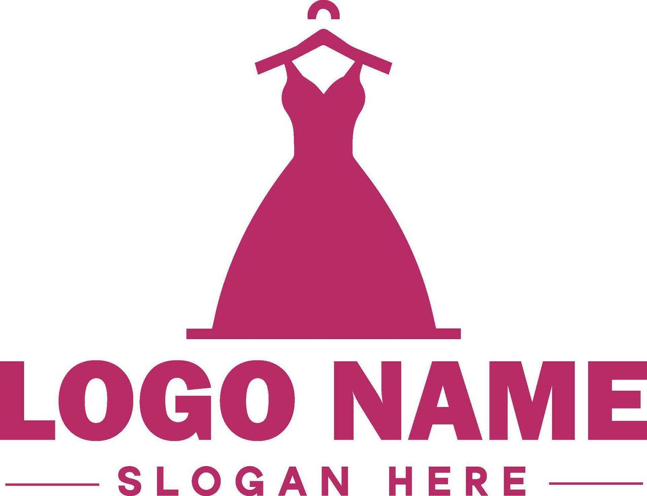 Moda logo lujo glamour elegante logo icono limpiar plano moderno minimalista negocio logo editable vector