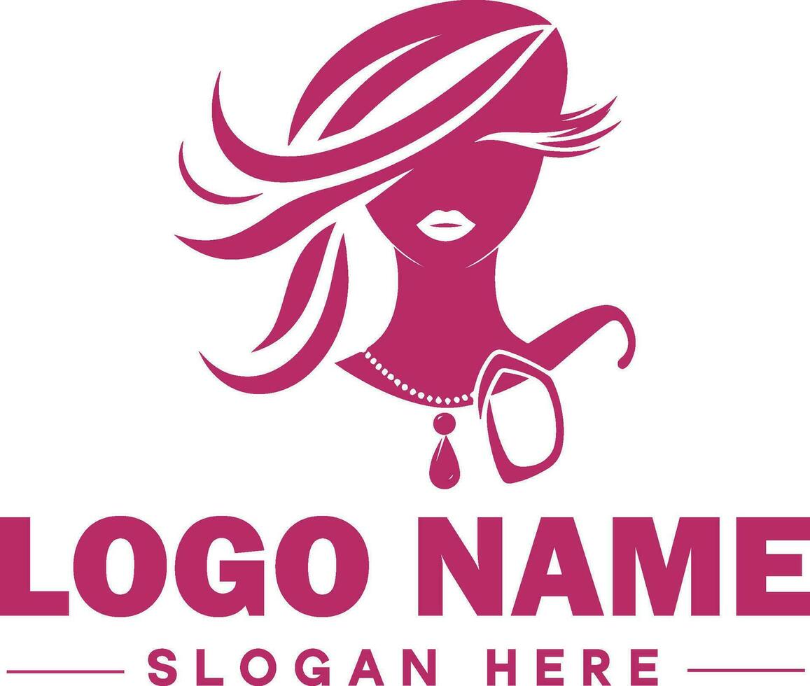 Fashion logo Luxury Glamour Elegant Logo Icon clean flat modern minimalist business logo editable vector