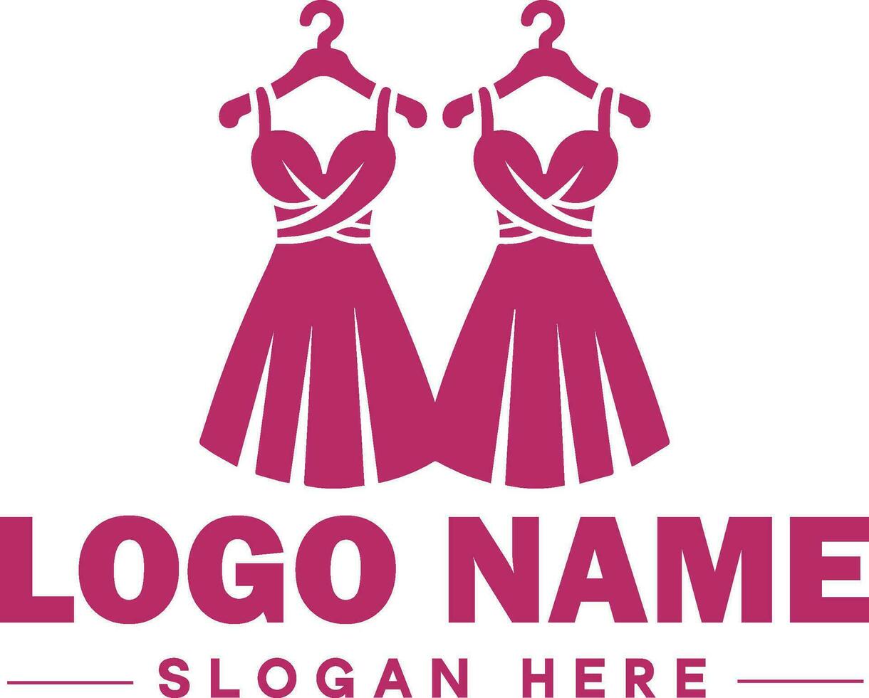 Moda logo lujo glamour elegante logo icono limpiar plano moderno minimalista negocio logo editable vector