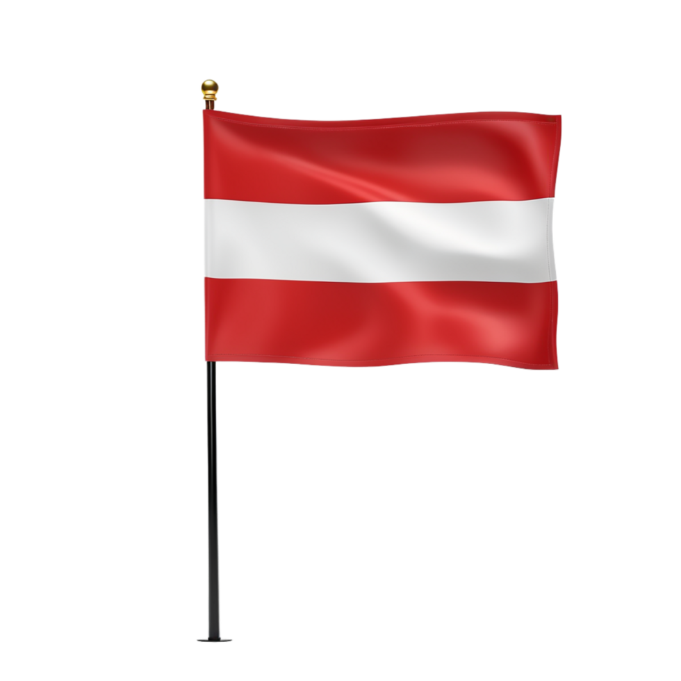 AI generated Austria Flag on transparent background PNG image