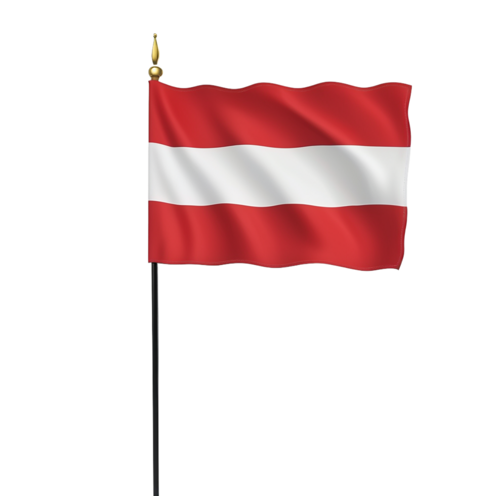 AI generated Austria Flag on transparent background PNG image
