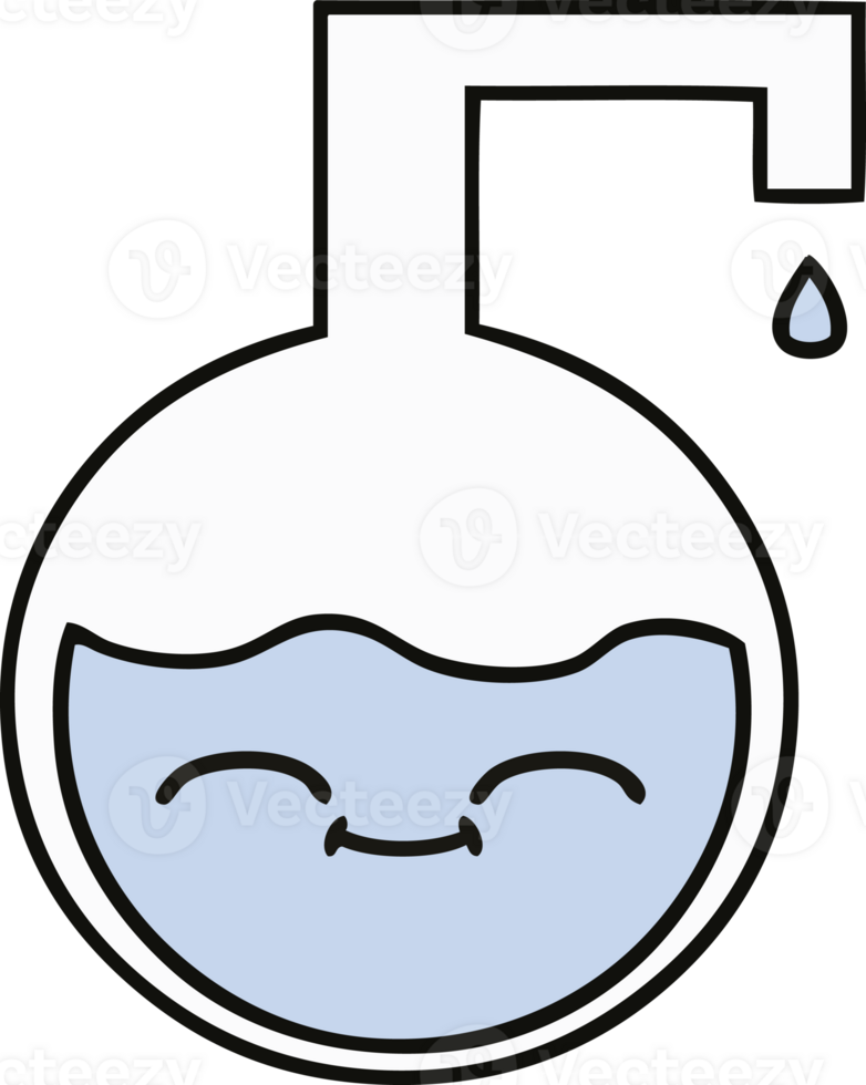 cute cartoon science experiment png