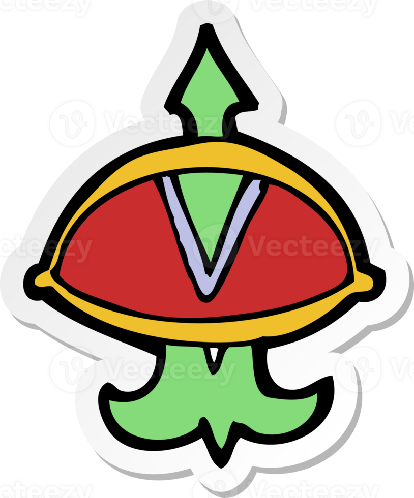 sticker of a cartoon mystic eye symbol png