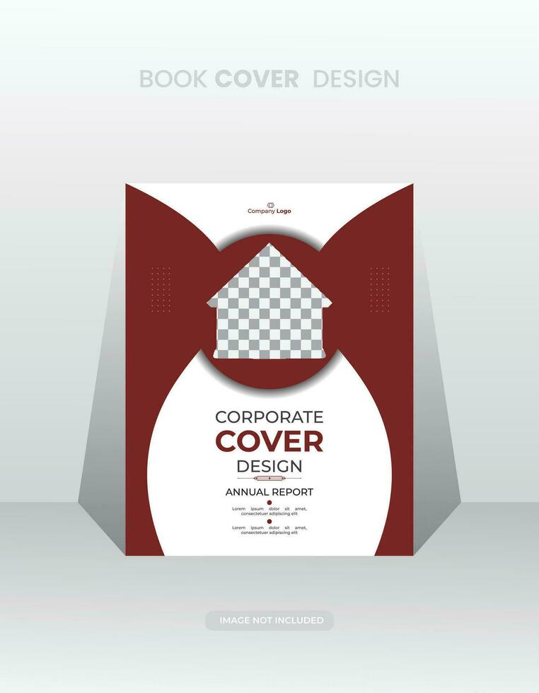 Elegant book cover design template. vector