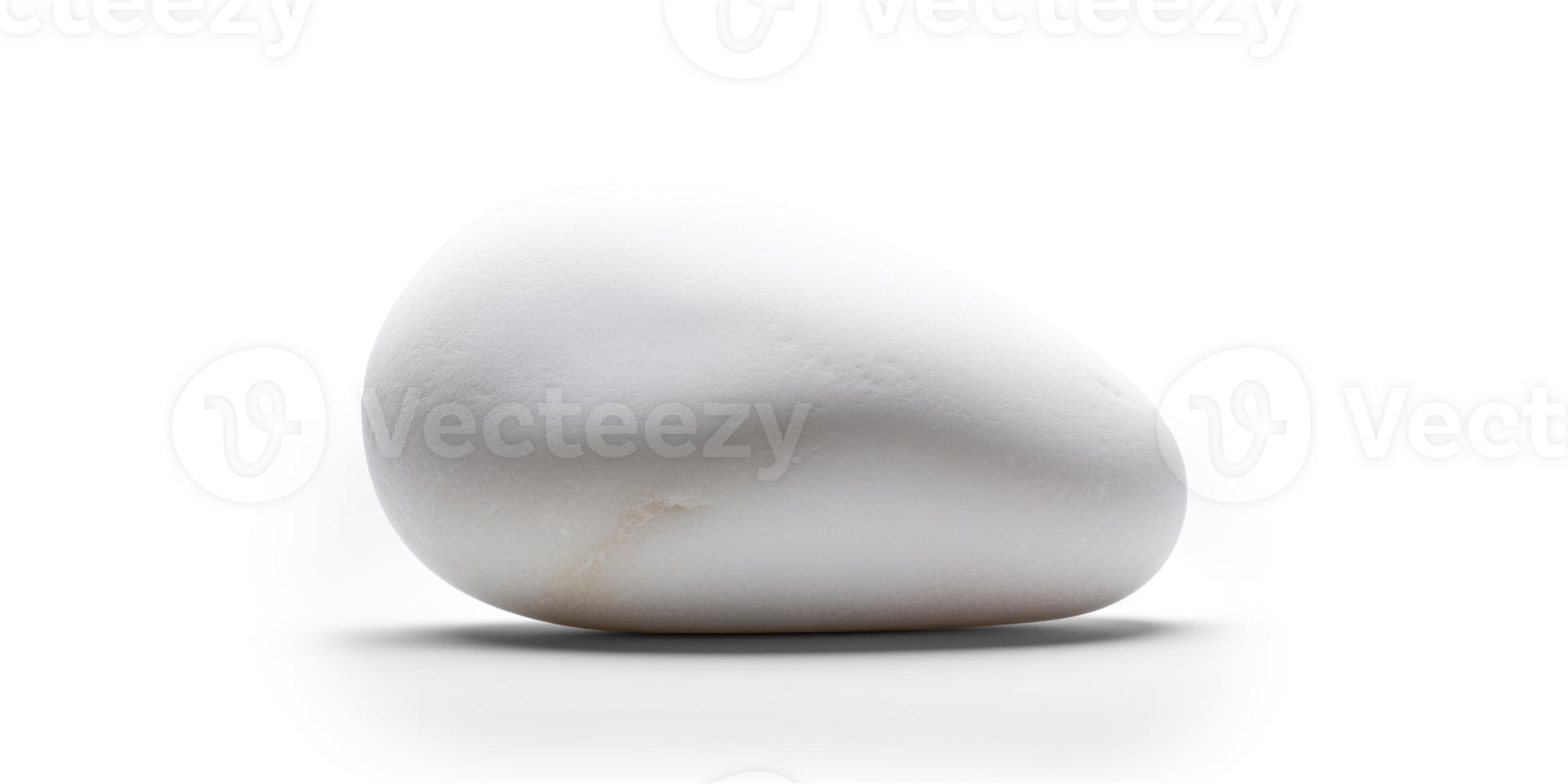 AI generated flat white processed stone, png file of isolated cutout object on transparent background with shadow